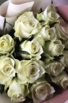 Букет белых  роз. Цветы Владивосток фото 3 — Цветочный король