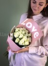 Букет белых  роз. Цветы Владивосток фото 4 — Цветочный король