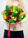 Букет из роз и орхидей. Цветы Владивосток фото 1 — Цветочный король
