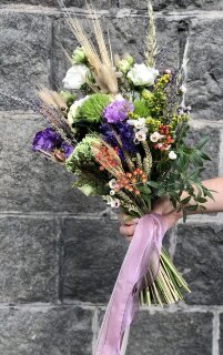 Букет невесты "Травы полей". Цветы Владивосток