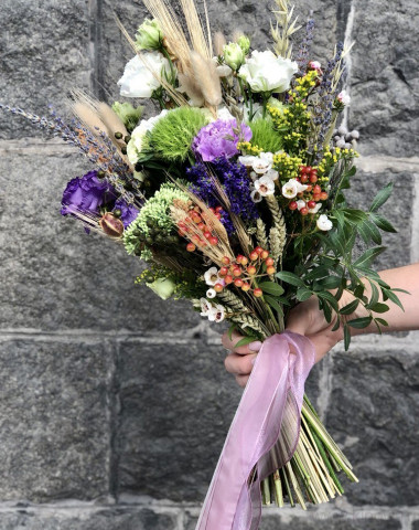 Букет невесты &quot;Травы полей&quot; — Цветочный король