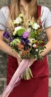 Букет невесты "Травы полей". Цветы Владивосток фото 1 — Цветочный король