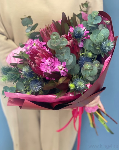 Букет с протеями &mdash; Цветочный король