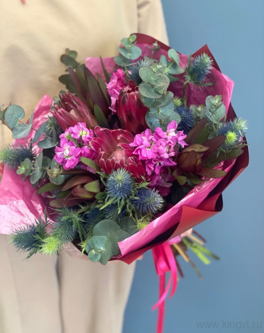 Букет с протеями &mdash; Цветочный король