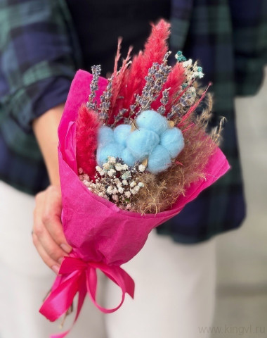 Мини- букет из сухоцветов — Цветочный король