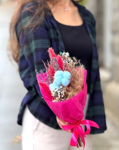 Мини- букет из сухоцветов — Цветочный король