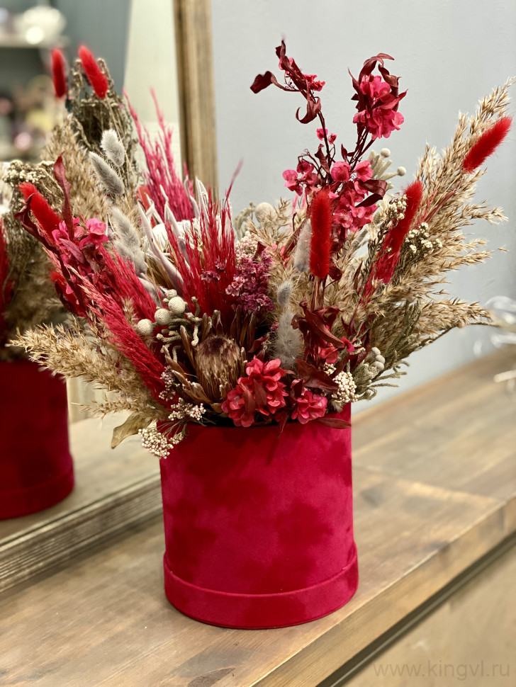 Композиция" Пламя осени". Цветы Владивосток фото 1 — Цветочный король