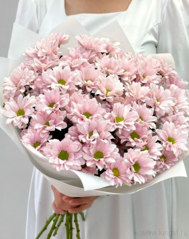 Букет розовых хризантем &quot;Babe&quot; — Цветочный король