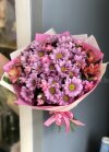 Букет из  розовых хризантем и альстромерии. Цветы Владивосток фото 1 — Цветочный король