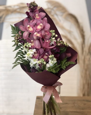 Букет &quot; Ветка орхидеи&quot; — Цветочный король