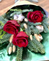 Букет из роз и нобилиса. Цветы Владивосток фото 3 — Цветочный король