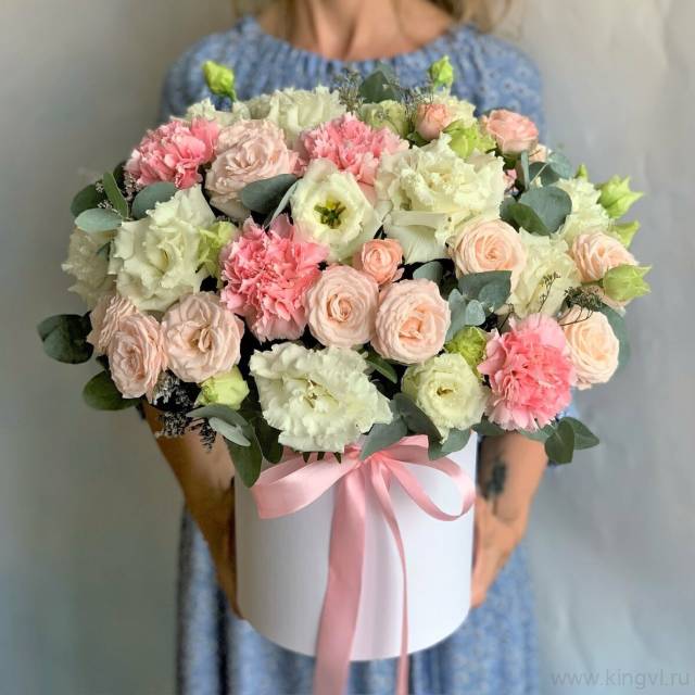 Авторская композиция "Розовый шелк" 