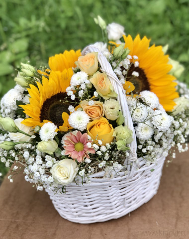 Корзина &quot;Летний зной&quot; — Цветочный король