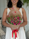 Букет пионовидных тюльпанов 15шт. Цветы Владивосток фото 2 — Цветочный король