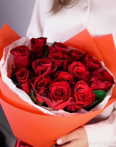 Букет  роз &quot;Страстный&quot; — Цветочный король