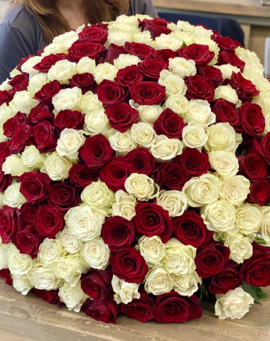 Букет из 201 розы — Цветочный король
