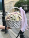 Корзинка с хризантемами. Цветы Владивосток фото 2 — Цветочный король