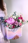 Цветочный конверт "Пиономания". Цветы Владивосток фото 1 — Цветочный король