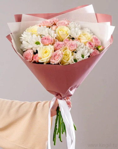 Букет " Крем-чиз"  &mdash; Цветочный король