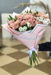Букет из персиковых хризантем. Цветы Владивосток фото 2 — Цветочный король