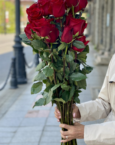 Розы красные 70 см- любое количество — Цветочный король