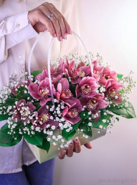 Сумочка с орхидеями 