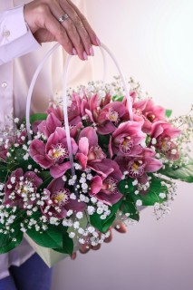 Сумочка с орхидеями . Цветы Владивосток