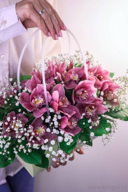 Сумочка с орхидеями 