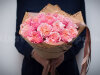 Розово-персиковые садовые розы. Цветы Владивосток фото 1 — Цветочный король