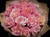 Розово-персиковые садовые розы. Цветы Владивосток фото 3 — Цветочный король