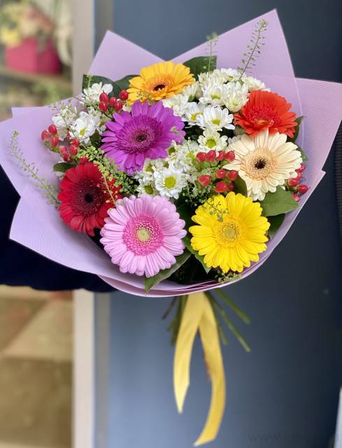 Букет с герберами