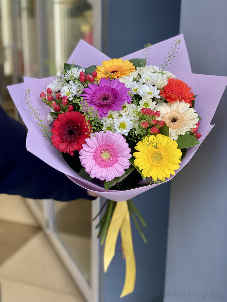 Букет с герберами. Цветы Владивосток