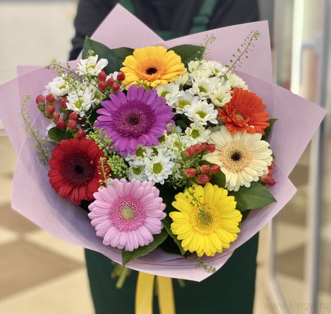 Букет с герберами