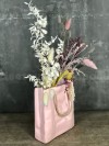 Композиция из сухоцветов в керамической сумочке. Цветы Владивосток фото 3 — Цветочный король