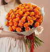 Букет огненных роз (51шт) . Цветы Владивосток фото 2 — Цветочный король