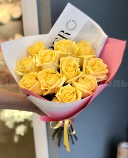 Букет из  желтых роз. Цветы Владивосток
