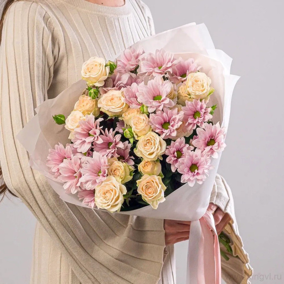 Букет "Нежная душа". Цветы Владивосток фото 1 — Цветочный король