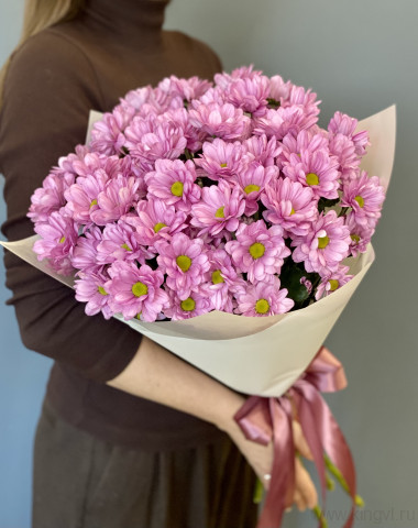 Букет из 7 хризантем — Цветочный король