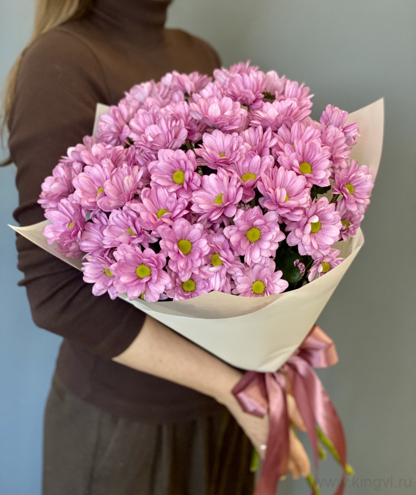 Букет из 7 хризантем. Цветы Владивосток фото 1 — Цветочный король