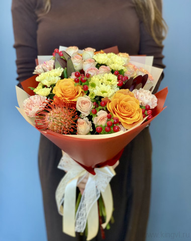 Букет с нутаном — Цветочный король