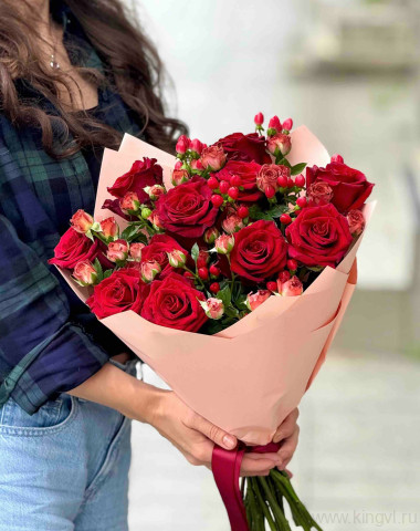 Букет "Бордо" &mdash; Цветочный король