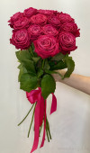 Букет из 15 малиновых роз. Цветы Владивосток фото 2 — Цветочный король