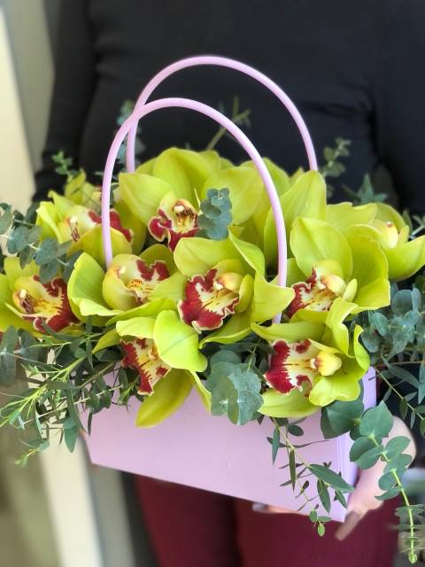 Композиция орхидеи 