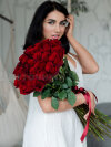 Страстные розы . Цветы Владивосток фото 1 — Цветочный король