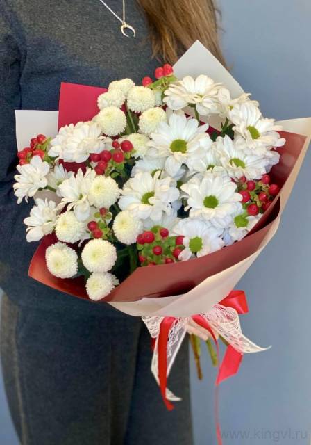 Букет " Гармония" с хризантемами