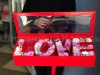 Цветочная коробка "LOVE". Цветы Владивосток фото 2 — Цветочный король