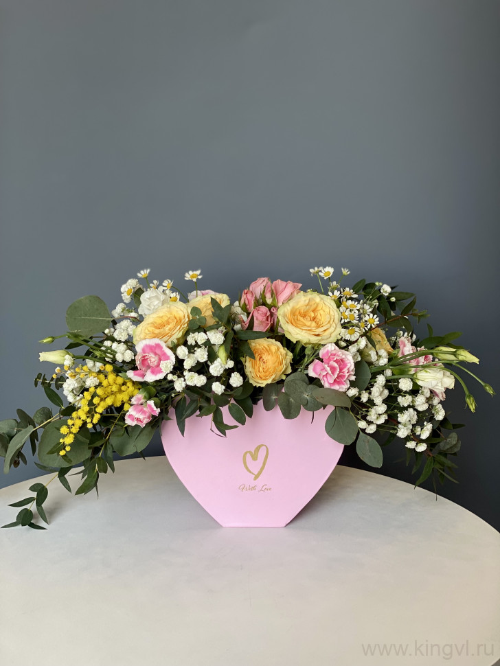 Композиция эмоций. Цветы Владивосток фото 1 &mdash; Цветочный король