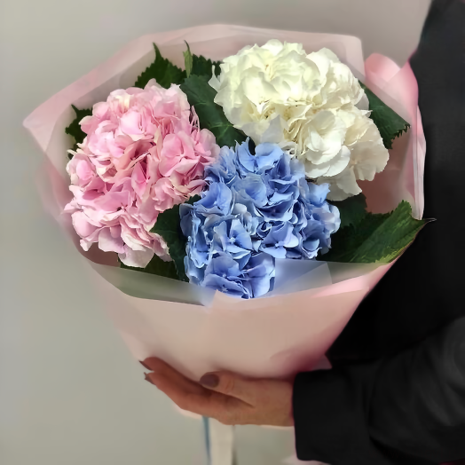 Монобукет гортензий "Нежные Облака"