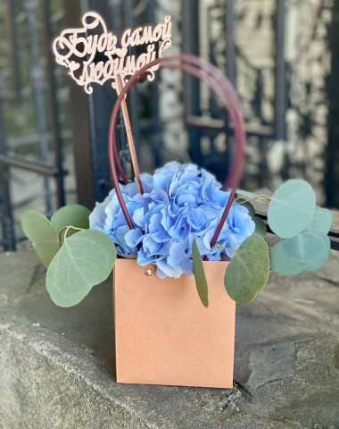 Сумочка-комплимент с гортензией — Цветочный король