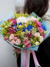 Букет из гортензии, орхидей и эустомы. Цветы Владивосток фото 3 — Цветочный король